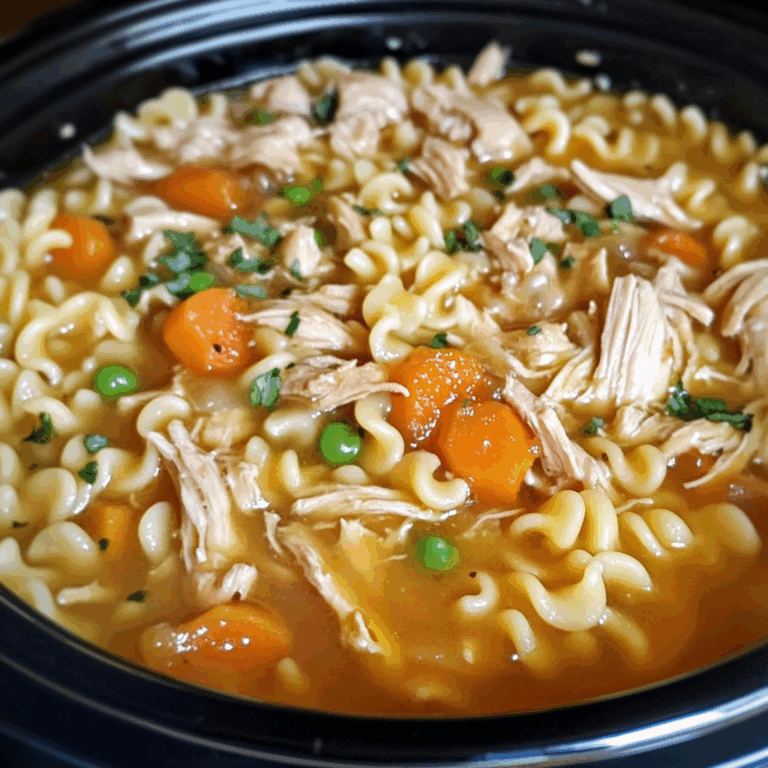 Comforting Chicken and Noodles in the Crock Pot