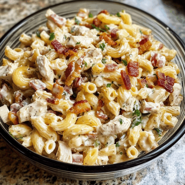 Chicken Bacon Ranch Pasta Salad