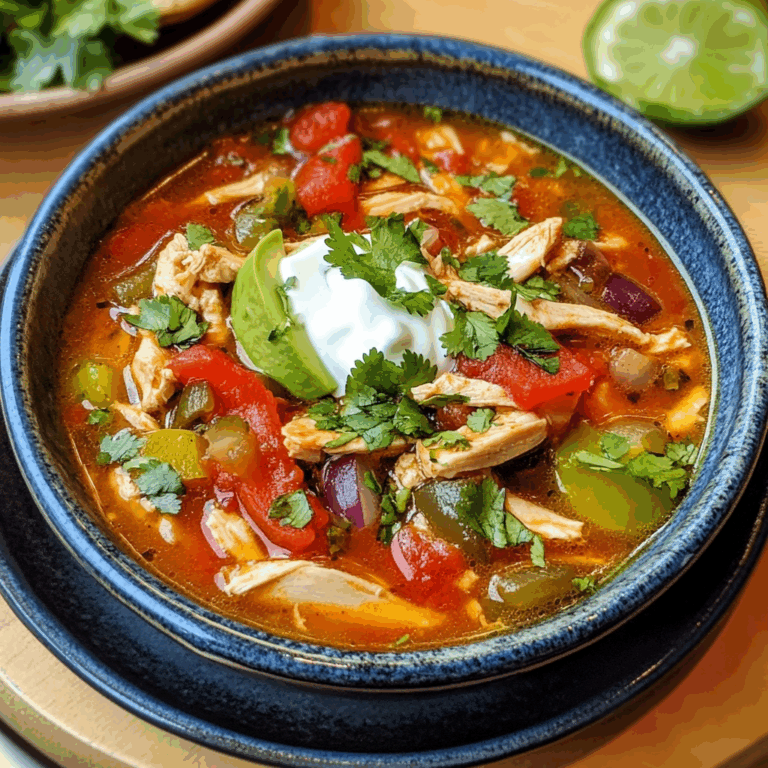 Chicken Fajita Soup: A Flavor-Packed Twist on Classic Fajitas