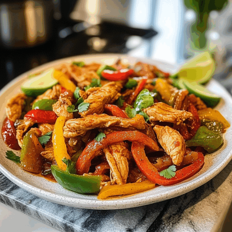 Delicious Crockpot Chicken Fajitas