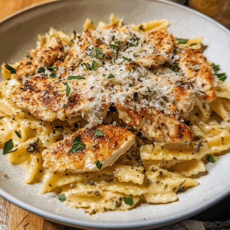 Creamy Chicken Pasta with Parmesan and Herbs