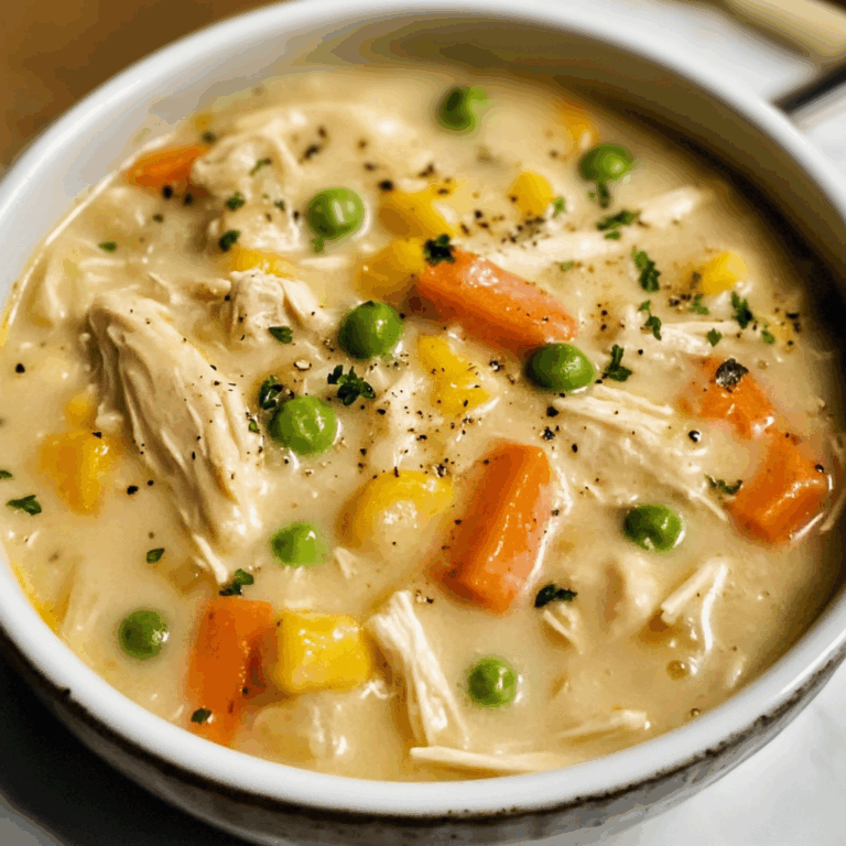 Creamy Chicken Pot Pie Soup: Cozy Comfort in a Bowl