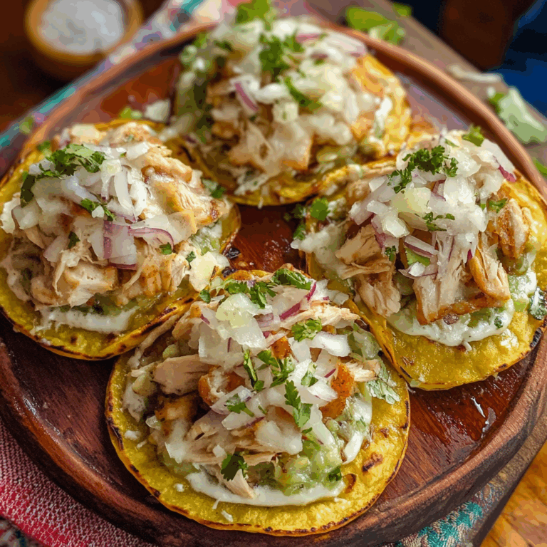 Flavorful Chicken Sopes: A Tex-Mex Delight