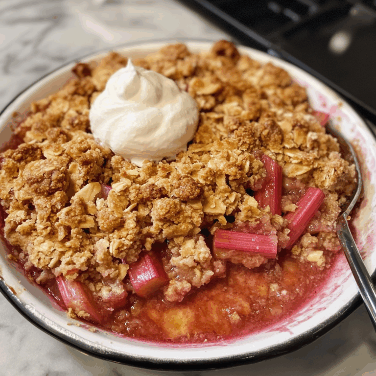 Irresistible Rhubarb Crisp – A Sweet-Tart Treat