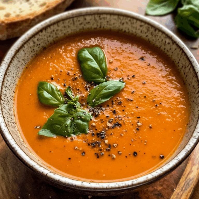 Roasted Tomato Basil Soup