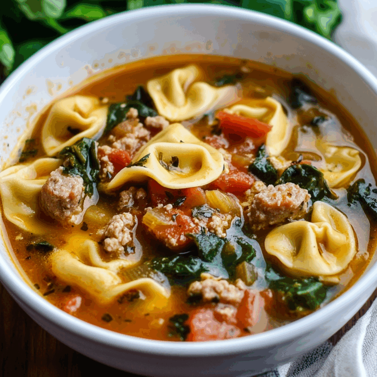 Sausage and Tortellini Soup: A Comforting Italian-Inspired Delight