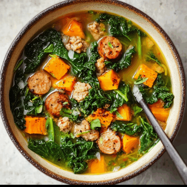 Sausage, Kale, and Sweet Potato Soup