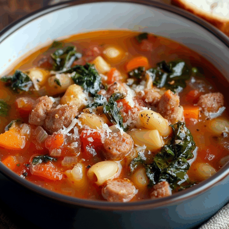 Hearty Sausage Minestrone Soup: A Comforting Classic