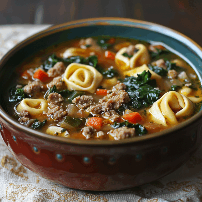 Delicious Sausage Tortellini Soup