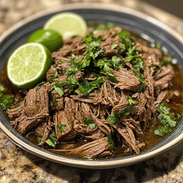 Shredded Beef with Cilantro and Limes