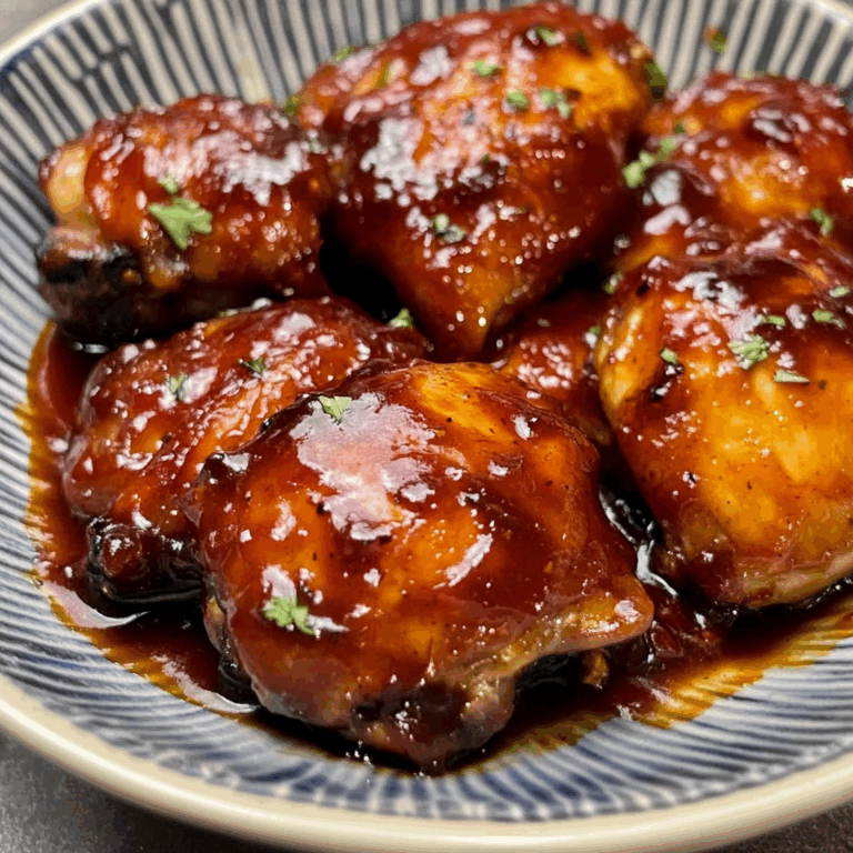Slow Cooker BBQ Chicken Thighs