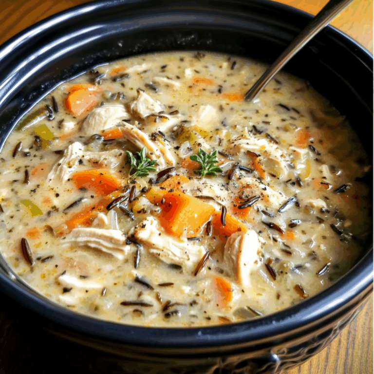 Slow Cooker Chicken and Wild Rice Soup