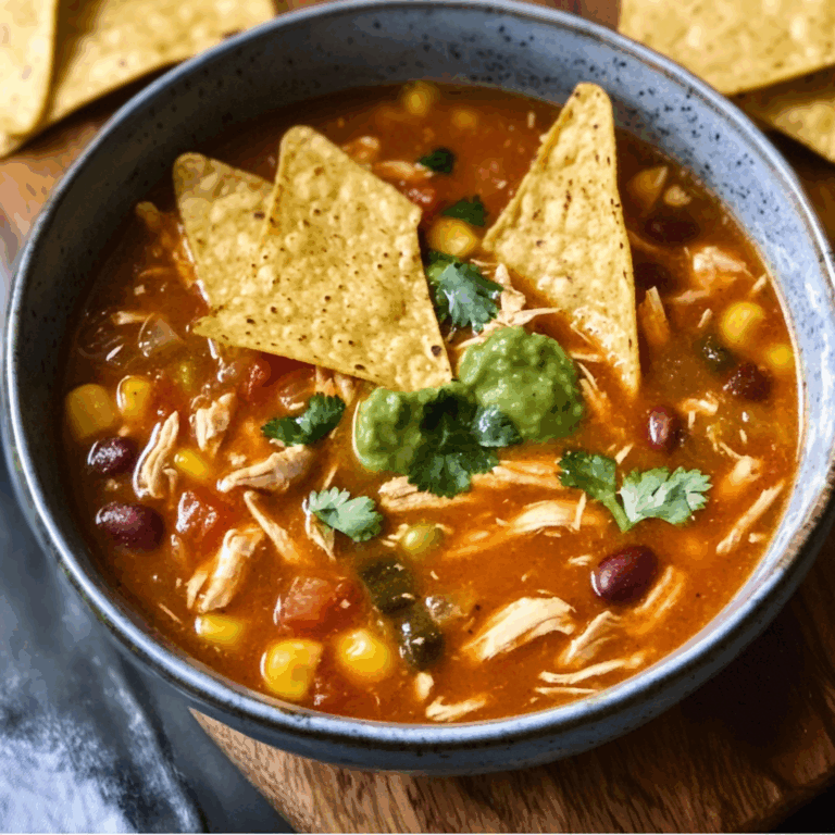 Slow Cooker Chicken Tortilla Soup: A Comforting One-Pot Wonder