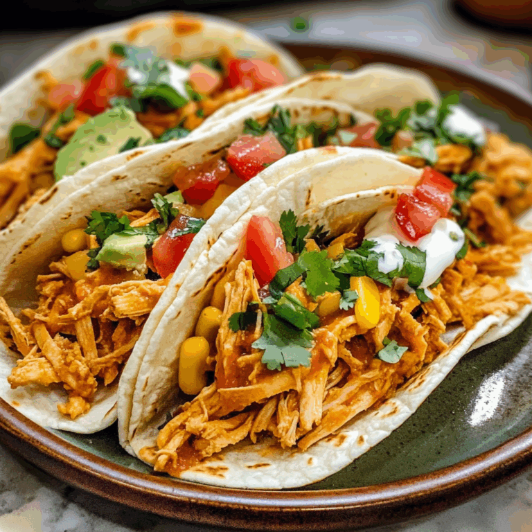 Slow Cooker Ranch Chicken Tacos