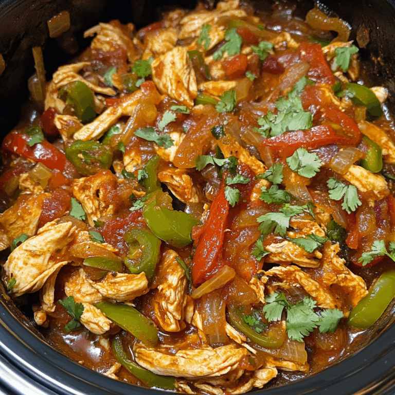 Slow Cooker Fajita Salsa Chicken