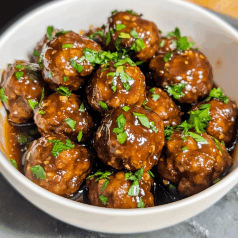 Slow Cooker Honey Garlic Meatballs