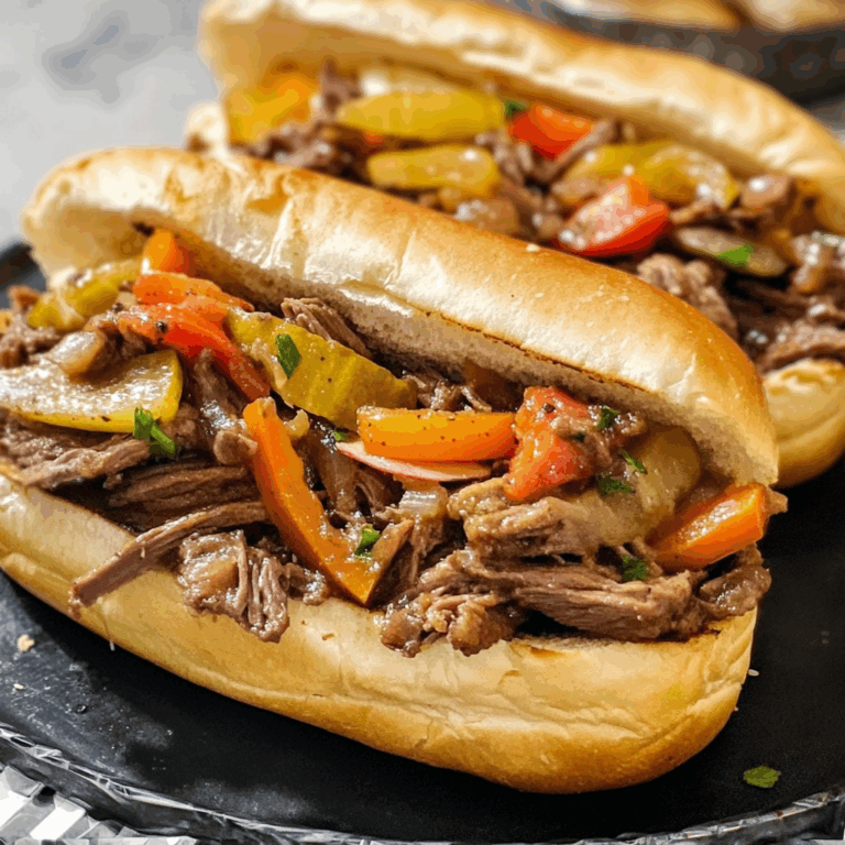 Slow Cooker Italian Beef Sandwiches