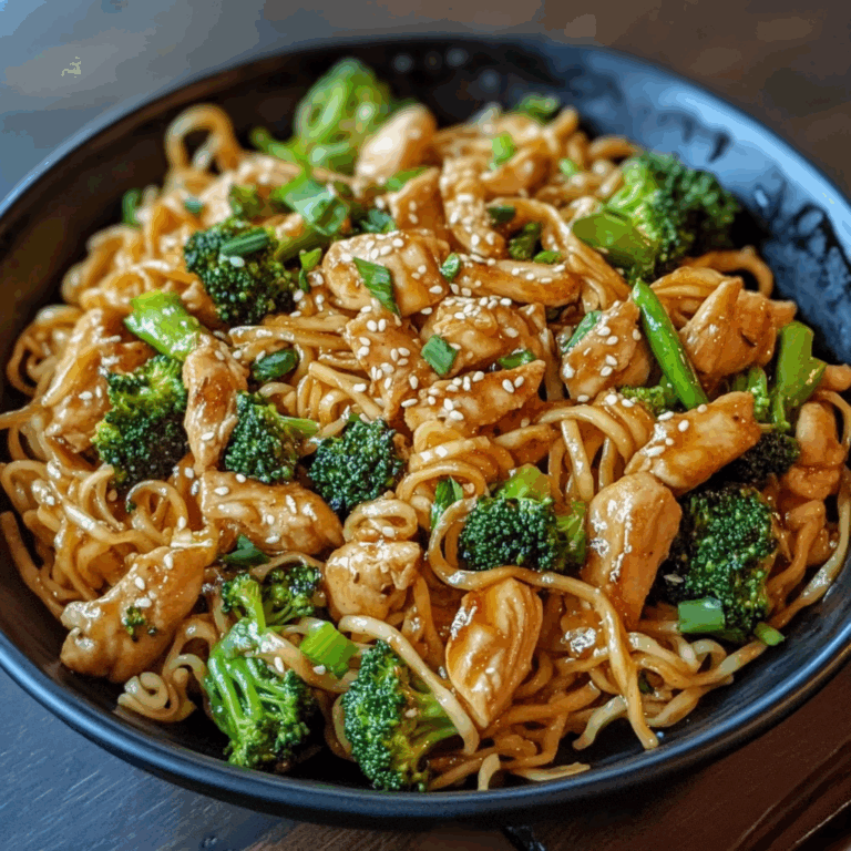 Chicken Stir Fry with Broccoli and Noodles