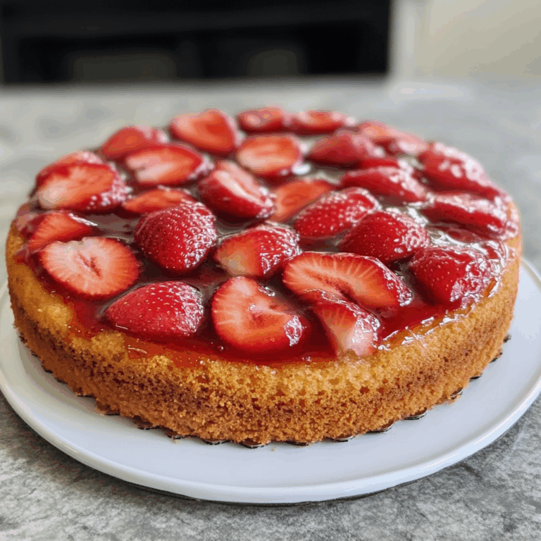 Fresh Strawberry Upside Down Cake