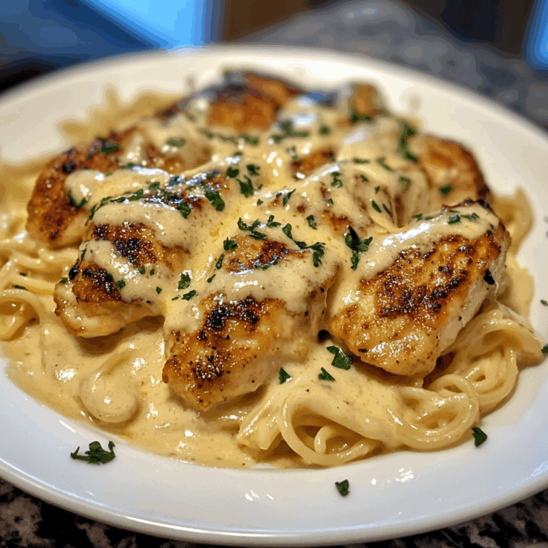 Garlic Butter Chicken with Creamy Parmesan Pasta