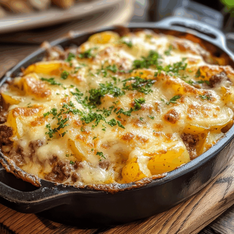 Hearty Hamburger Potato Casserole