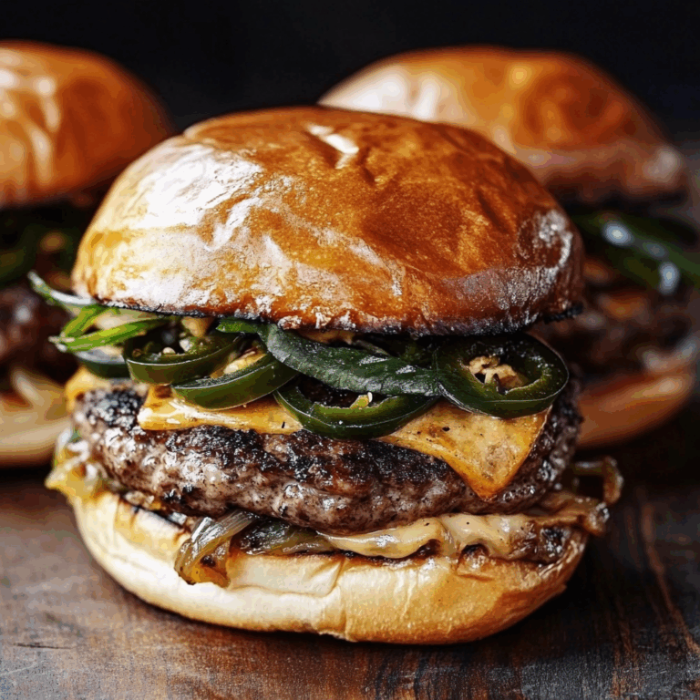 Jalapeño-Onion Smash Burgers