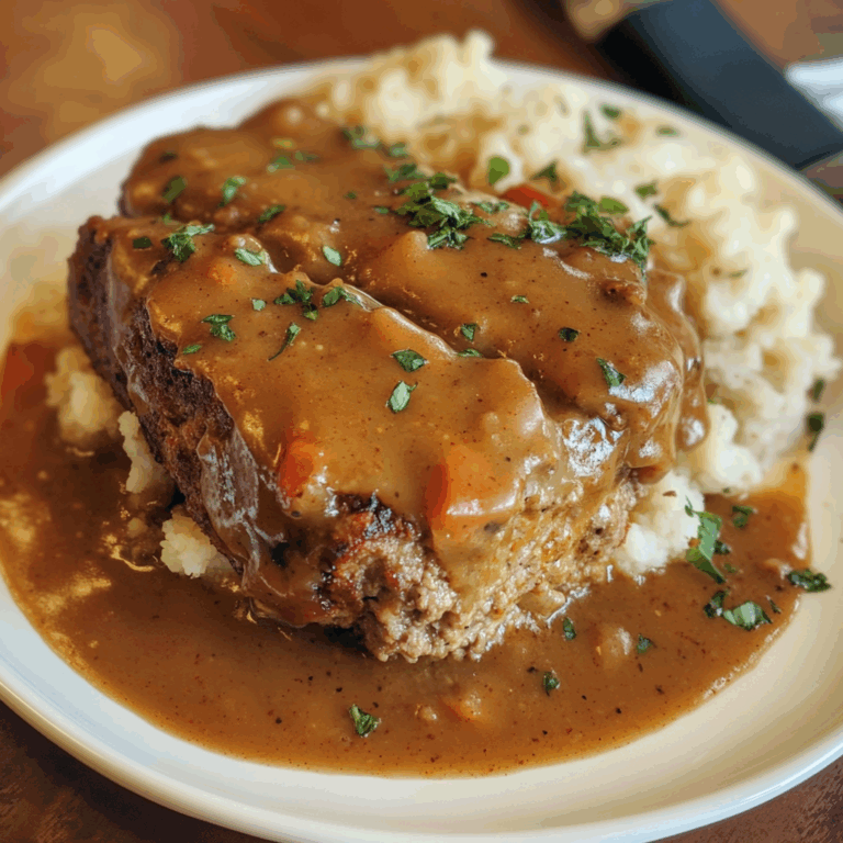 Louisiana Meatloaf with Cajun Gravy