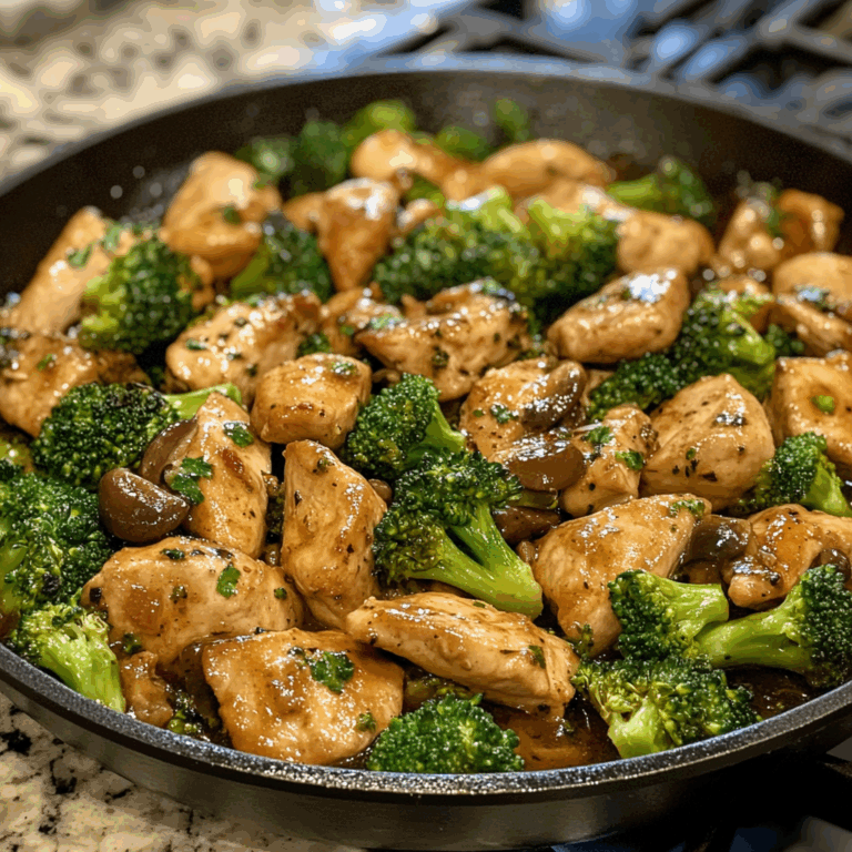 Low Carb Chicken Broccoli Skillet
