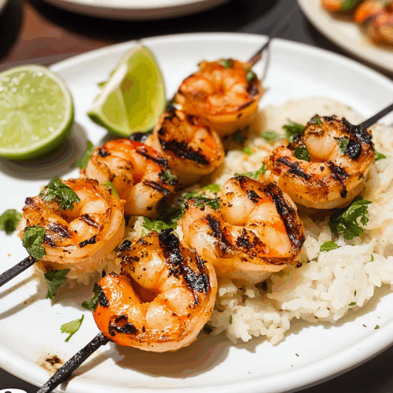Margarita Grilled Shrimp Skewers: A Zesty Tropical Delight