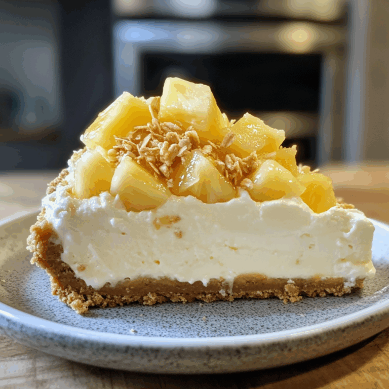 No-Bake Pineapple Heaven Cheesecake Dessert