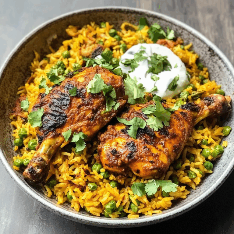 One Pan Tandoori Chicken with Spiced Coconut Rice