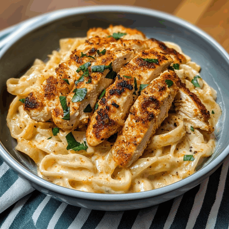 One Pot Cajun Chicken Alfredo