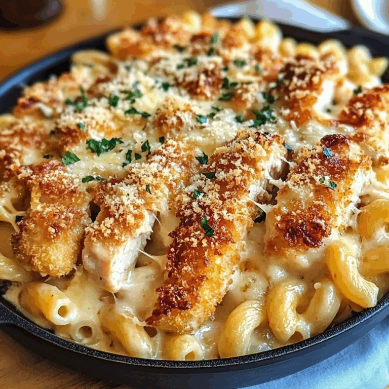 One Pot Chicken Parmesan Mac and Cheese