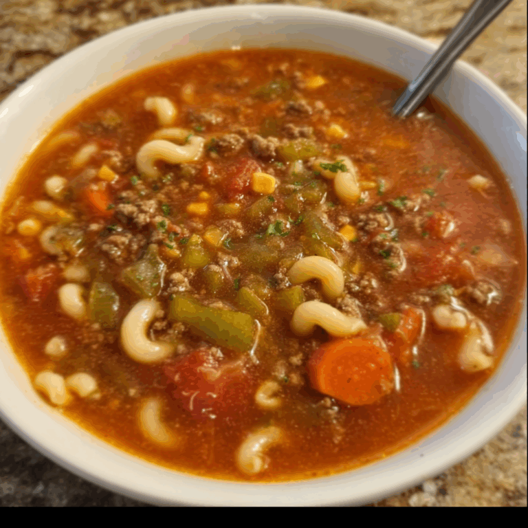 Savory Hamburger Noodle Soup: A Comforting Classic