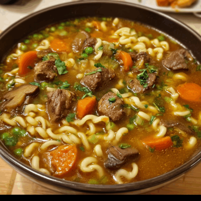 Hearty Hamburger Noodle Soup: A Comforting Classic