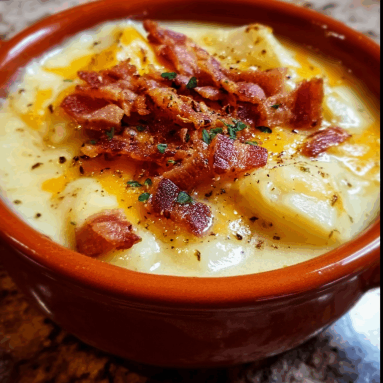 Old Fashioned Potato and Bacon Soup