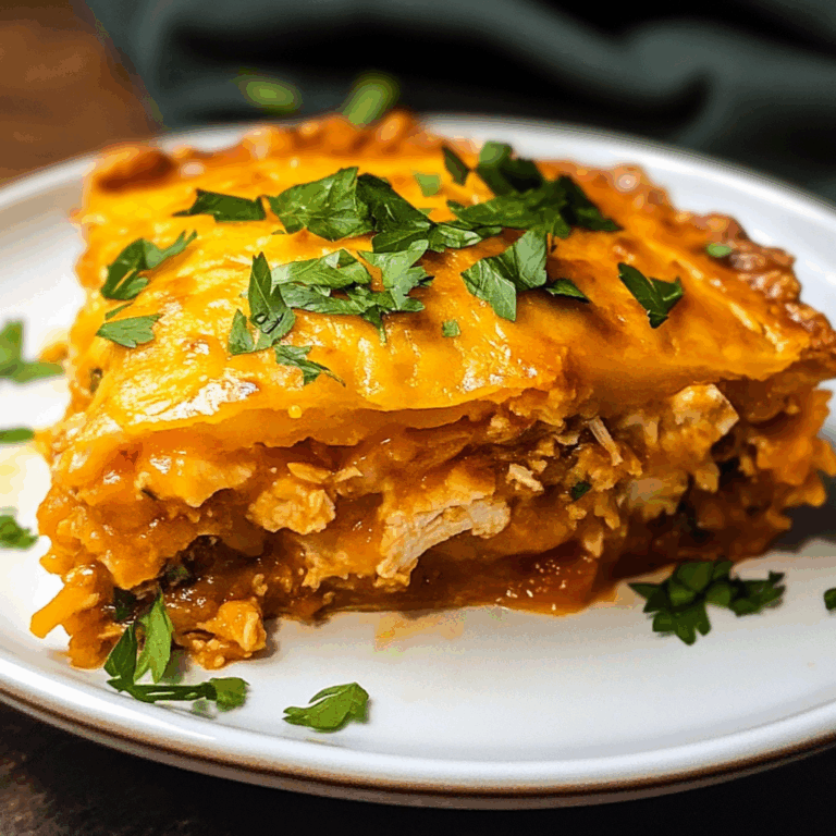 Chicken Tamale Pie with Cheese and Parsley