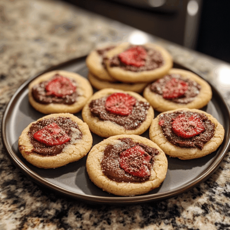 Chocolate-stuffed Strawberry Sugar Cookies