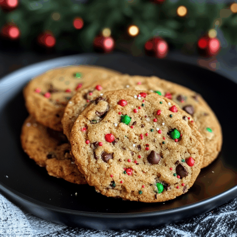 Festive Christmas Chocolate Chip Cookies
