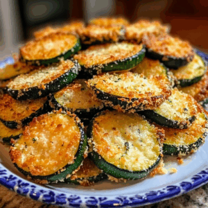 Crispy Parmesan Zucchini Rounds