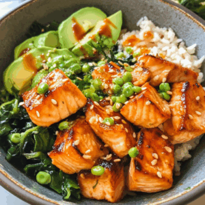 Crispy Salmon & Rice Bowl