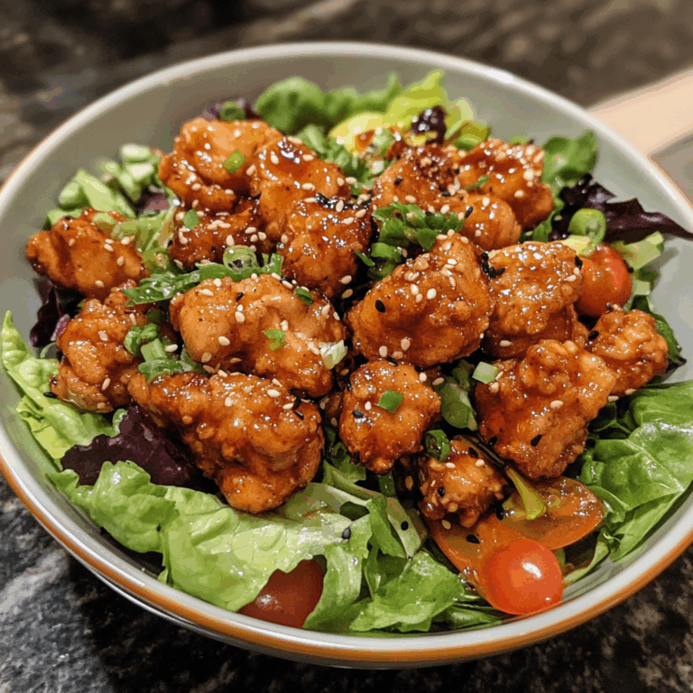Crunchy Hot Honey Chicken Salad