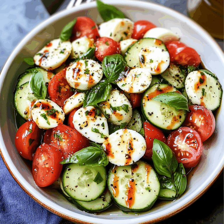 Cucumber Caprese Salad: A Refreshing Summer Delight