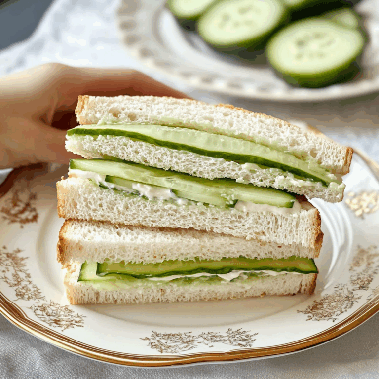 Refreshing Cucumber Tea Sandwiches