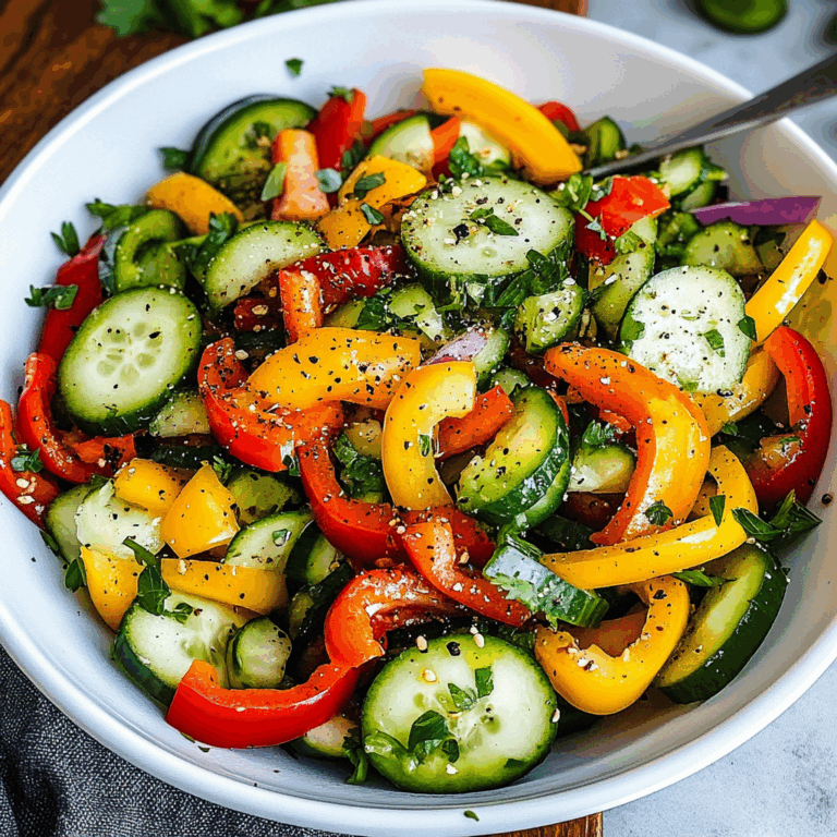 Refreshing Cucumber Pepper Salad: A Delightful Summer Delight