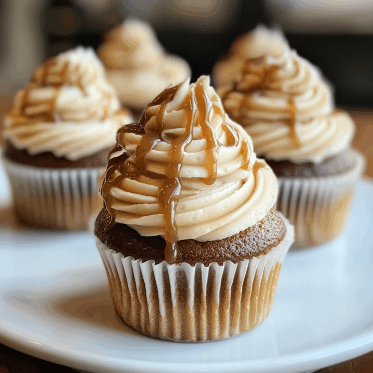 Indulgent Cupcakes with Creamy Icing and Decadent Caramel