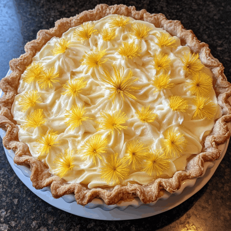 Dandelion Cream Pie: A Delightful Spin on a Classic