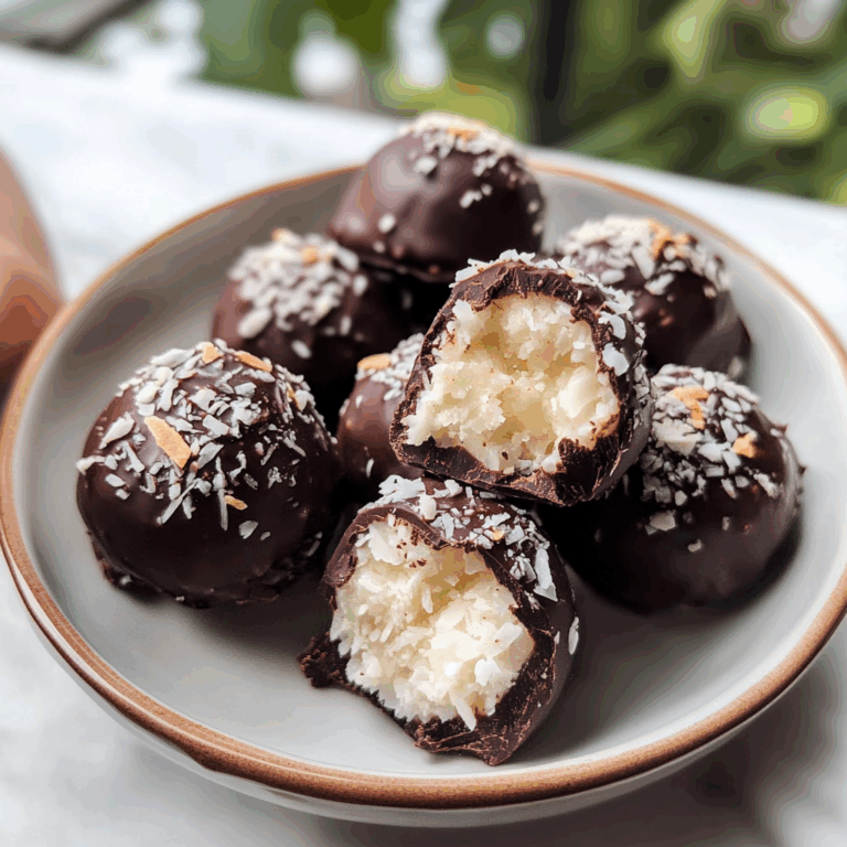 Decadent Dark Chocolate Coconut Bites