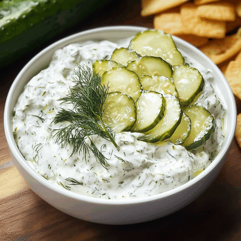 Creamy Dill Pickle Dip: A Flavor Explosion!