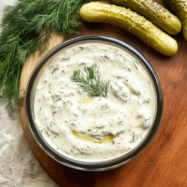Dill Pickle Ranch Dressing: A Tangy, Creamy Delight